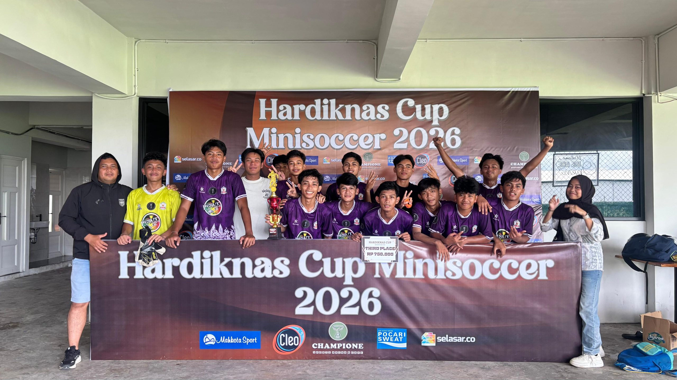 TIM MINISOCCER SMAN 11 SAMARINDA RAIH JUARA 3 DI HARDIKNAS CUP MINISOCCER 2026