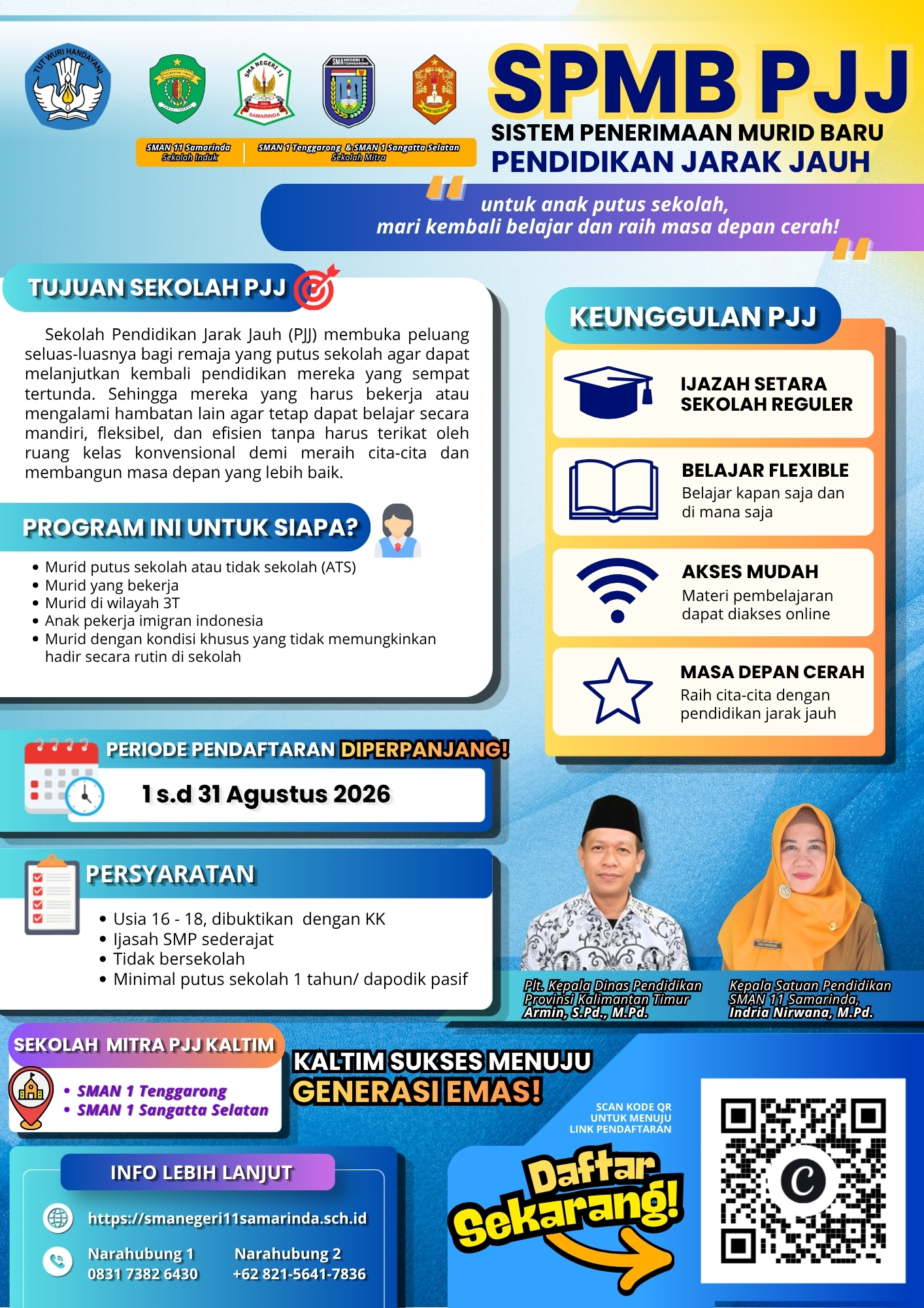 PENDAFTARAN SEKOLAH PJJ (PENDIDIKAN JARAK JAUH) PENDAFTARAN SEKOLAH PJJ (PENDIDIKAN JARAK JAUH)