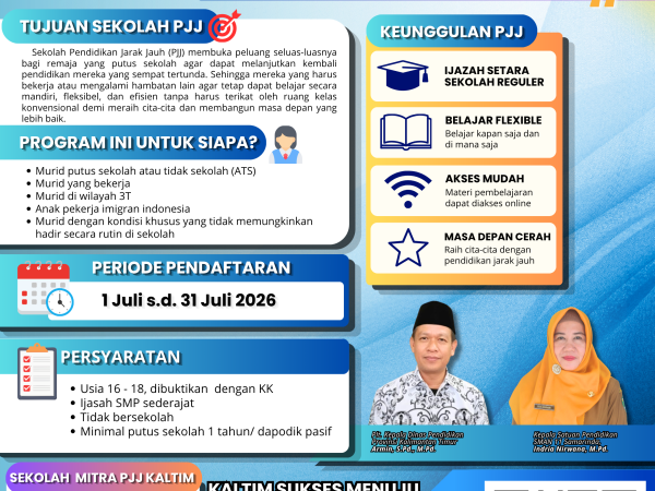 PENDAFTARAN SEKOLAH PPJ (PENDIDIKAN JARAK JAUH)