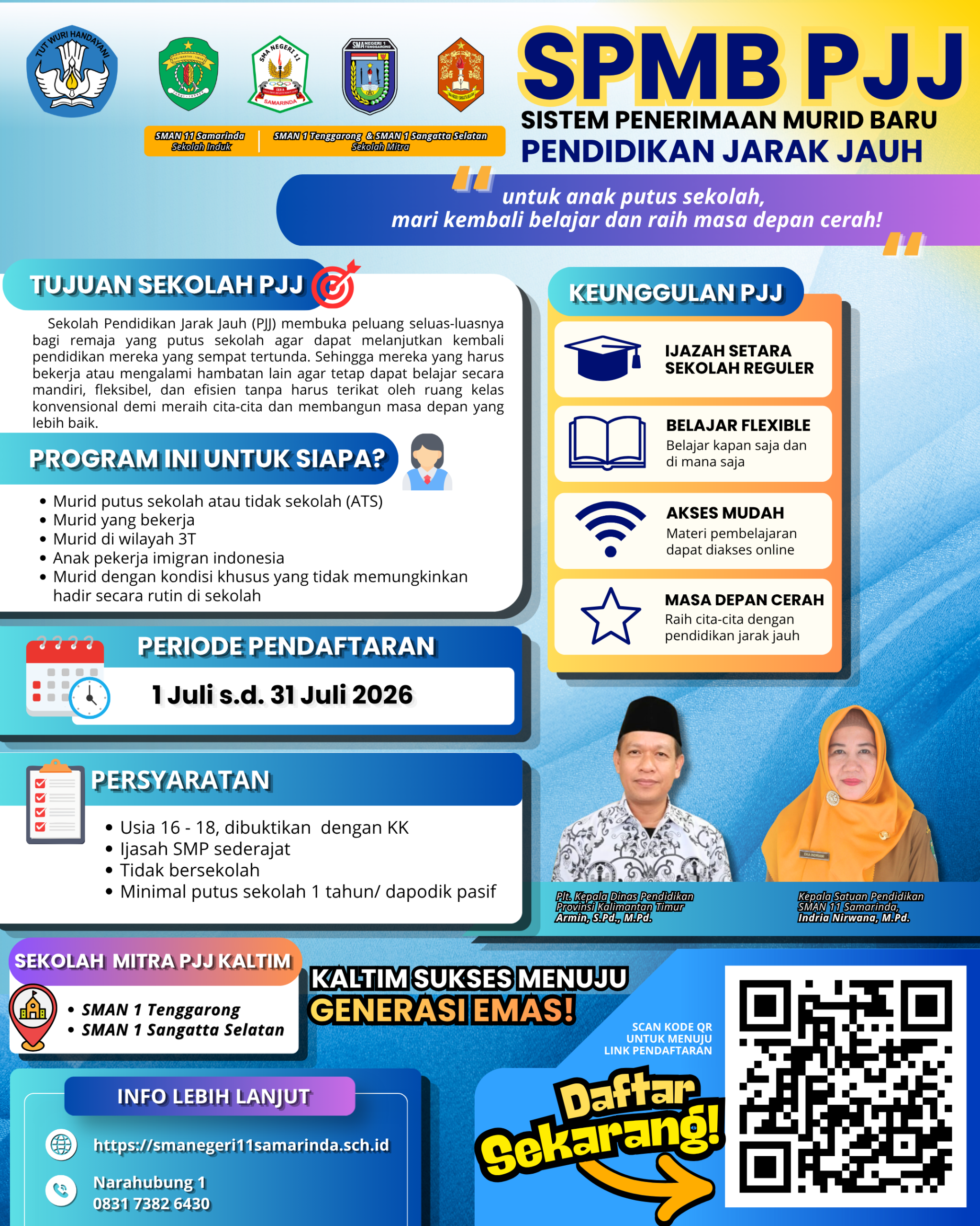 PENDAFTARAN SEKOLAH PPJ (PENDIDIKAN JARAK JAUH)