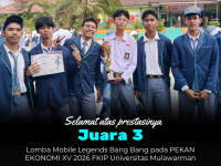 SMA NEGERI 11 SAMARINDA RAIH JUARA 3 MOBILE LEGENDS DI PEKAN EKONOMI XV 2026 FKIP UNMUL